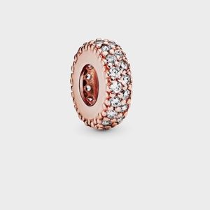Pandora clear sparkling  spacer charm